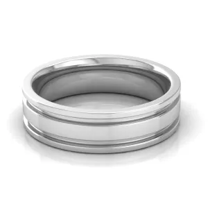 6.0 mm Plain Wedding Band in 14KT, 18KT & Platinum