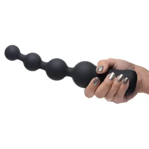 Deluxe Voodoo Beads 10x Silicone Anal Beads Vibrator