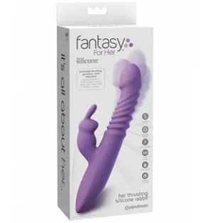 Fantasy For Her - Thrusting Silicone Rabbit Vibrator